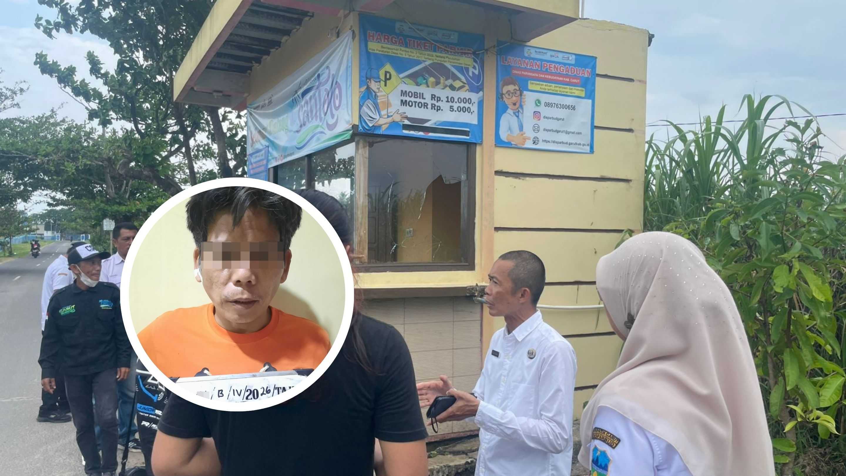 Polres Garut Tangkap Pelaku Penganiayaan Terhadap Petugas Portal di Pantai Santolo